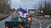 Der Protestkorso rollte am Sonnabend (03.02.2024) als Sternfahrt aus ganz Vorpommern am Zielort Anklam ein.