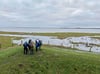 Das Küstenüberflutungsmoor „Karrendorfer Wiesen“ bietet ein 350 Hektar großes Salzgrasland, auf dem seltene Tier- und Pflanzenarten vorkommen, insbesondere typische Salzwiesenpflanzen.