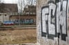 Unschöne Hansa-Rostock-Grafitti gehören vielerorts in Vorpommern zum Ortsbild. Anklamer Gymnasiasten wollten die Schriftzüge ihres favorisierten Fußballvereins nun auch in Thüringen verbreiten.