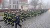 Zahlreiche Kameradinnen und Kameraden aus Prenzlau, Templin und weiteren Freiwilligen Feuerwehren der Uckermark bildeten den Trauerzug.