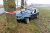 So sieht die Unfallstelle bei Schmarsow aus. Ein Audi A3 fuhr gegen einen Baum.&nbsp;