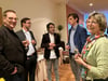 Die Chefärzte Hans-Peter Conrad, Dr. Ole Gebbensleben, Dr. Andrea Matranga im Gespräch mit Vertretern des Ärztenetzwerkes Dr. Albrecht Römpp und Dr. Annekathrin Möwius (von links).