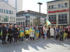 250 Ukrainer demonstrieren in Neubrandenburg