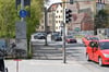 Gefahrenstelle auf dem Rad- und Fußweg Barlachstraße/Ecke Mühlendamm: Hier ereignete sich der tödliche Unfall mit dem Radfahrer.&nbsp;