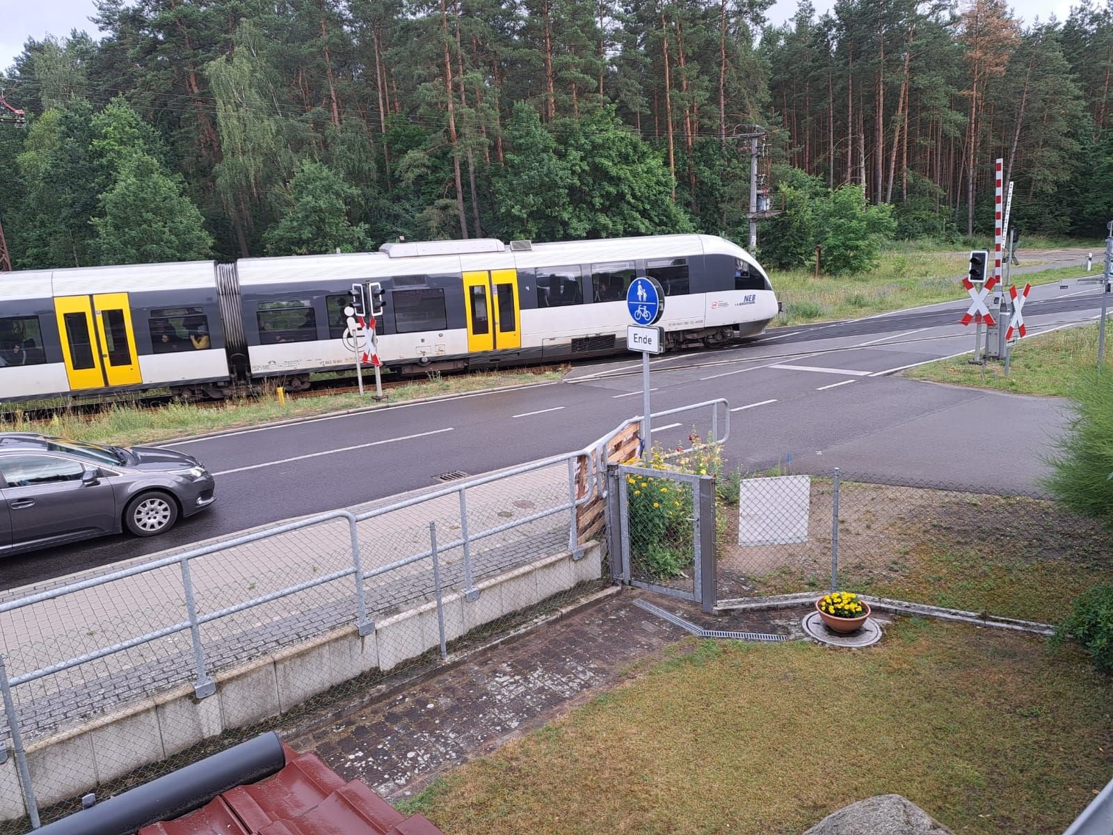 Schranke Nach Blitzeinschlag Außer Betrieb