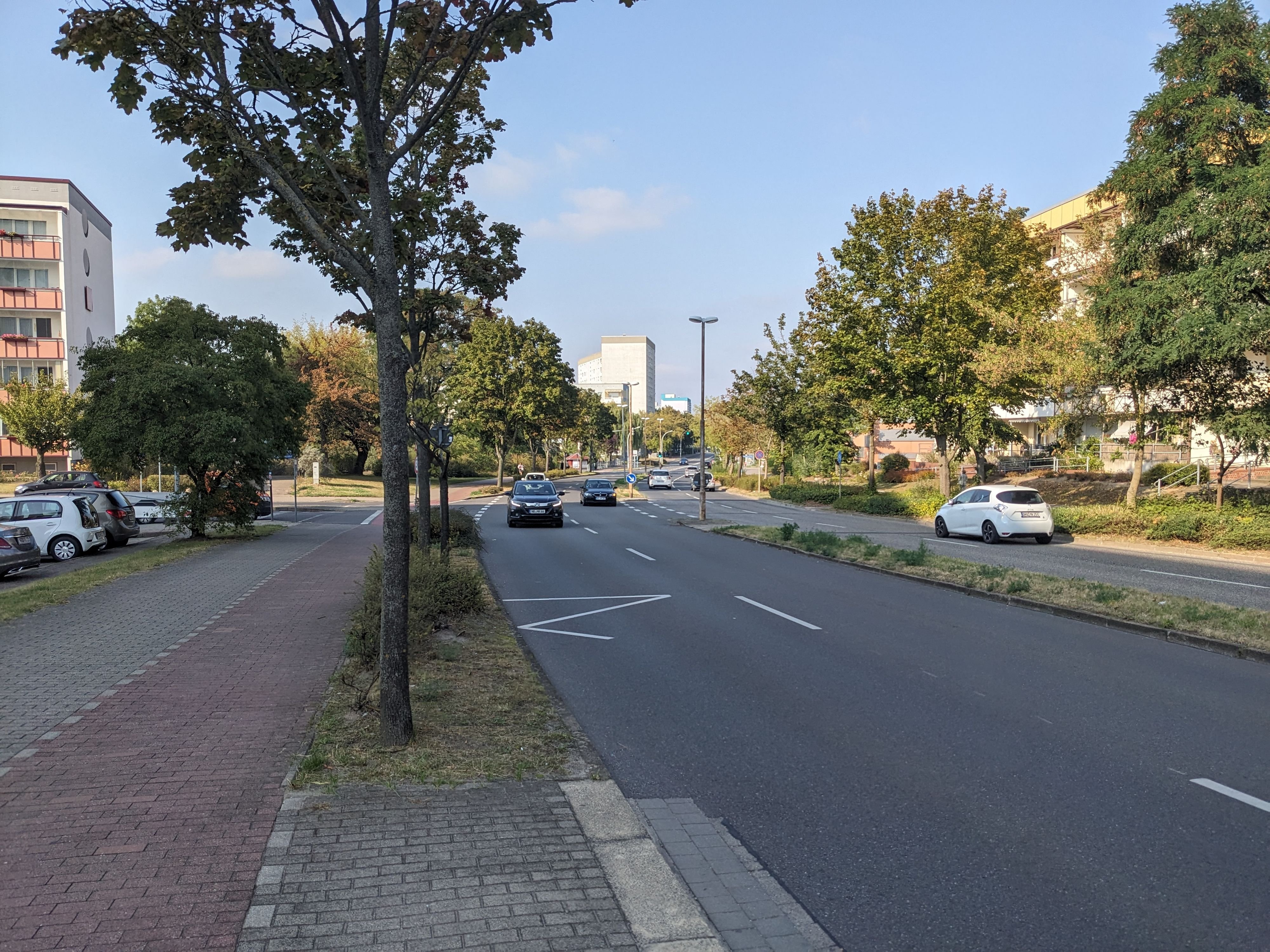 Construction work will begin on this road in Neubrandenburg on Monday