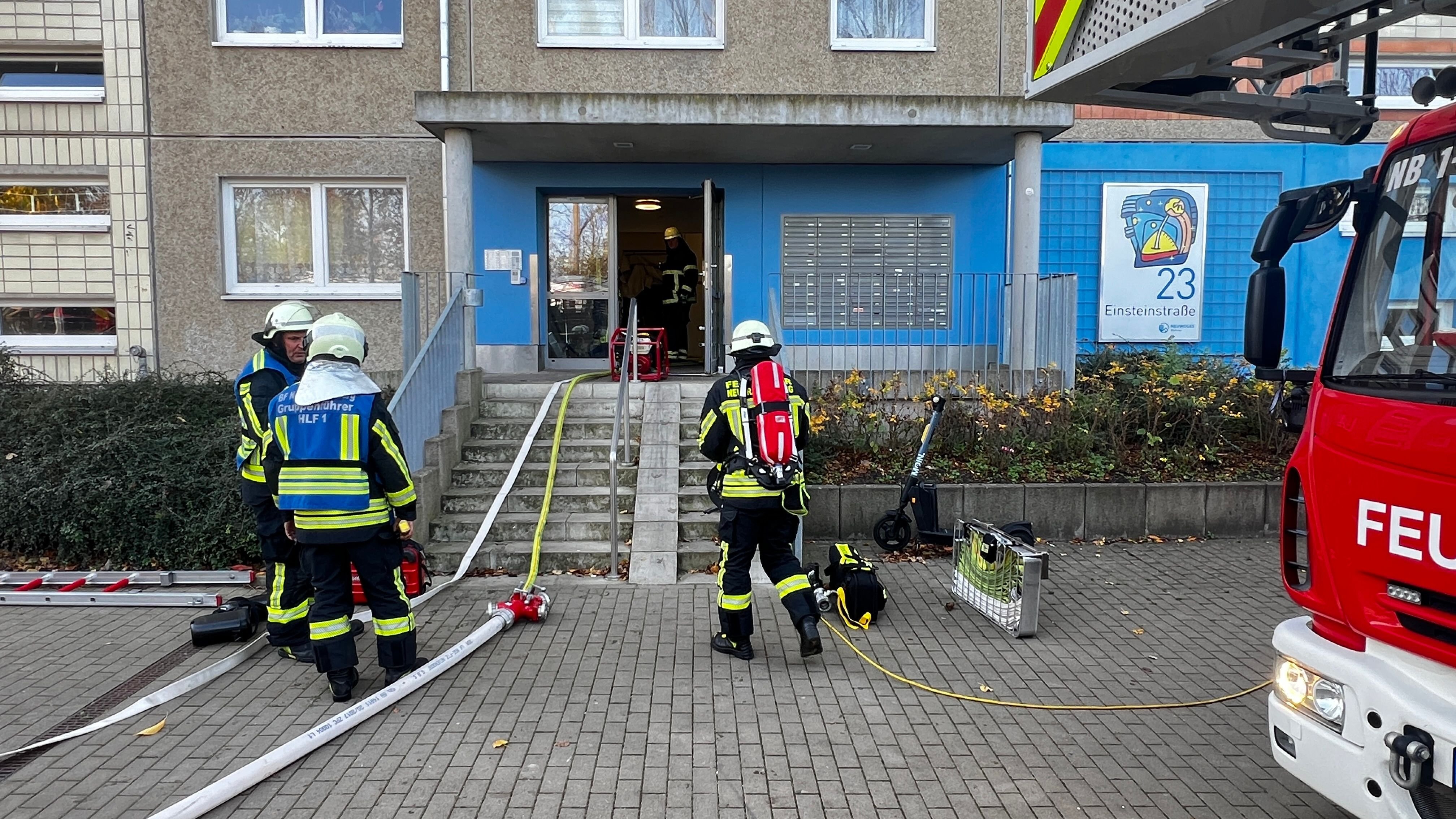 Another fire in Neubrandenburg apartment: fire brigade mobbed