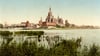 Stralsund im Jahr 1895: Die wuchtige Marienkirche dominiert das Stadtbild auch heute noch.