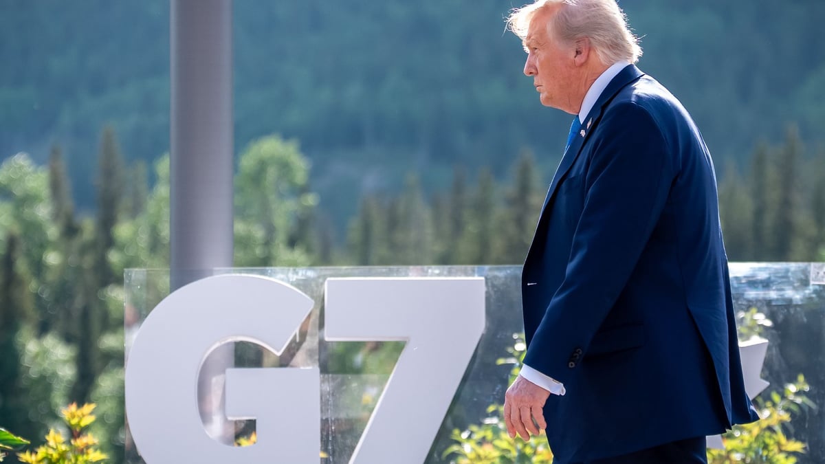 Mysterious lightning departure of Trump from the G7 summit - | now he has ...