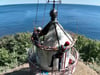 Nach 120 Dienstjahren an der Ostsee: Hubschrauber hilft bei Abbau von Leuchtturm