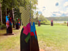 Der Skulpturenpark Wesenberg „Bei Wu“ liegt am westlichen Stadtrand. Hier mit Blick auf den Großen Weißen See. Zum Park gehört eine traumhafte Badestelle.