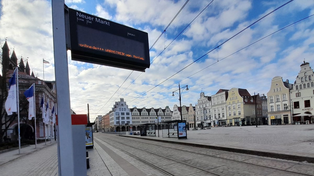 No buses or trains: Rostock under the icy veil of the strike